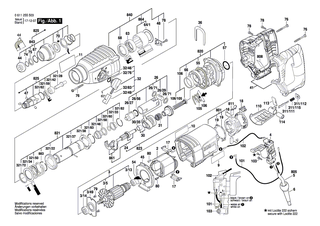 BOSCH Luftleitring | Ersatzteile f�r GBH 2-26 E, GBH 2-26 RE - 1610522013