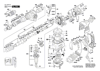 BOSCH Bundh�lse | Ersatzteile f�r GBH 3-28 DFR, GBH 36 VF-LI - 1610590016