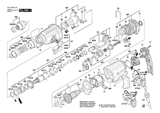 BOSCH Bundh�lse | Ersatzteile f�r GBH 3-28 DFR, GBH 36 VF-LI - 1610590016