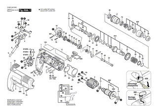 BOSCH Rollenkranz | Ersatzteile f�r PBH 16-2, PBH 200-2 - 1610920006