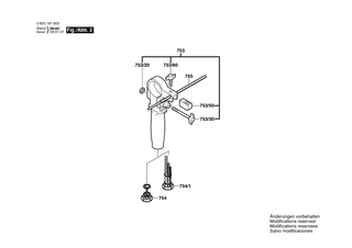 BOSCH Netzanschlussleitung EU 2,65m 2 x 1,0mm H05 RN-F | Ersatzteile fr CSB 650-2 RE | 1607000388