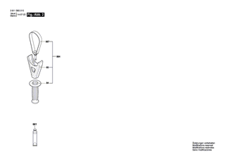 BOSCH Zusatzhandgriff | Ersatzteile f�r GBH 8-45 DV, GBH 8-45 D - 1612025004