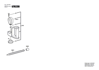 BOSCH Zusatzhandgriff � 66 MM | Ersatzteile f�r USH 10, HSH 10 - 1612025027
