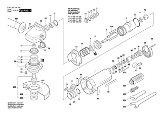 BOSCH Sechskantmutter DIN 936-M8x1-8 | Ersatzteile f�r GBH 5-38 D, GBH 5400 - 1613300008