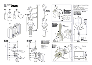 BOSCH Sterngriff M8 SCHWARZ | Ersatzteile f�r GNF 45 CA, GSH 5 CE - 1619P16922