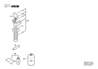 BOSCH Sechskantschraube M 8x40 MM | Ersatzteile f�r GBH 3-28 E, GBH 3-28 FE - 1613450017