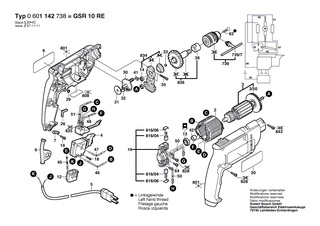 BOSCH Fl�gelschraube M6x(15)55 | Ersatzteile f�r GSB 16 RE, GBM 13-2 - 1613480007