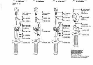 BOSCH Fl�gelschraube M6x25 MM | Ersatzteile f�r GOF 1200...