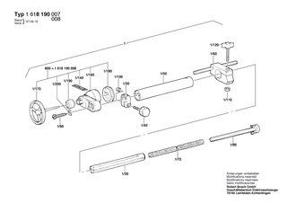BOSCH Fl�gelschraube M6x25 MM | Ersatzteile f�r GOF 1200 A, GOF 1200 - 1613480009