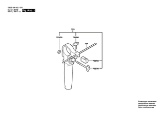 BOSCH Verstellschieber | Ersatzteile für CSB 700-2 RE | 2602033006