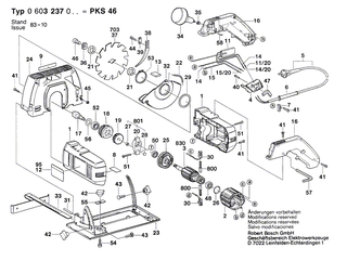 BOSCH Elektr Leitung L=233 MM WEISS | Ersatzteile f�r GST 60 PB, GST 85 PBAE - 1614431010