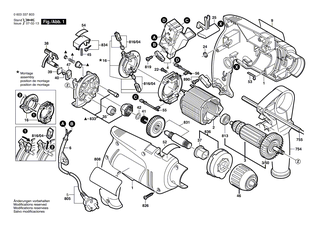 BOSCH Pvc-Elektr Leitung L=95 MM | Ersatzteile f�r GSB 13, GSB 13 RE - 1614431025