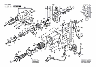 BOSCH Einlage | Ersatzteile für CSB 850-2 RCE | 2601010049