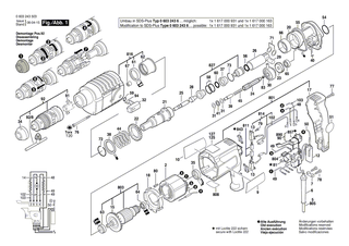 BOSCH Verbindungsleitung L=55 MM WEISS | Ersatzteile f�r PBH 20-RLE, PBH 20-RF - 1614448017