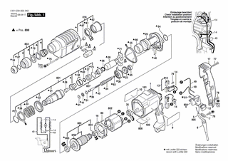 BOSCH Motorgeh�use BLAU | Ersatzteile f�r GBH 2-20 S, GBH...