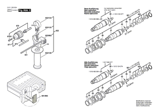 BOSCH Verschluss f�r 1 615 438 429 + 1 615 438 430 | Ersatzteile f�r GBH 2-22 S, GBH 2-22 E - 1615438431
