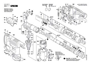 BOSCH B�rstendeckel | Ersatzteile f�r GBH 3-28 E, GBH 3-28 FE - 1615500310