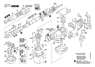 BOSCH Geh�usedeckel | Ersatzteile f�r GSH 388, GSH 500 - 1615500358