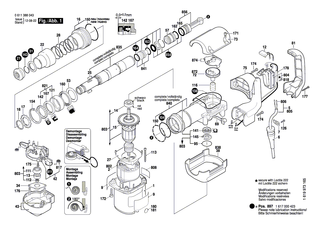 BOSCH Geh�usedeckel | Ersatzteile f�r GSH 388, GSH 500 - 1615500358