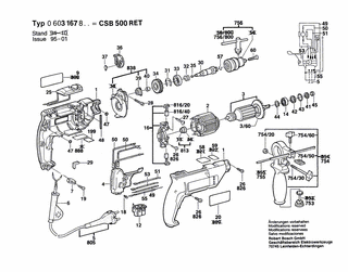 BOSCH Klebeschild | Ersatzteile für CSB 500 RET | 2601110842
