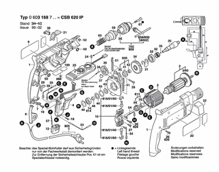 BOSCH Kohlebrstensatz | Ersatzteile fr CSB 620 IP | 2604321905