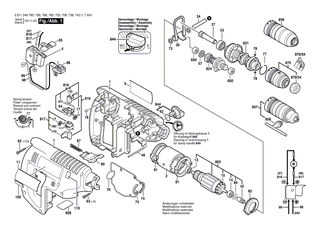 BOSCH Schnellspannbohrfutter | Ersatzteile f�r PBH 240 RE, PBH 200 FRE - 1617000332
