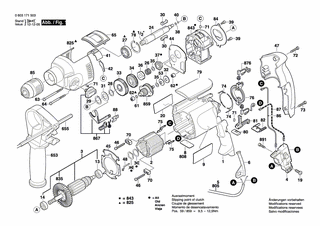 BOSCH Niederhalter | Ersatzteile für PSB 850-2 RE | 2601328068