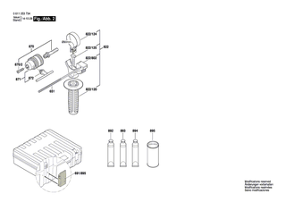 BOSCH Klemmhalter | Ersatzteile f�r GBH 2-26 E, GBH 2-26 RE - 1617000475