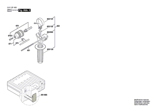 BOSCH Klemmhalter | Ersatzteile f�r GBH 2-26 E, GBH 2-26 RE - 1617000475