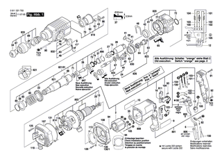 BOSCH Motorgeh�use | Ersatzteile f�r GAH 500 DSE, GAH 500 DSR - 1617000477