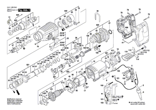 BOSCH Rohr | Ersatzteile f�r GBH 2-26 E, GBH 2-26 RE - 1617000564