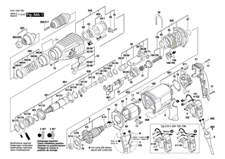 BOSCH Getriebegehäuse | Ersatzteile für GBH 2-26 DFR, GBH 2-26 DBR - 1617000581