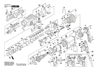 BOSCH Getriebegehäuse | Ersatzteile für GBH 2-26 DFR, GBH 2-26 DBR - 1617000581