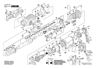 BOSCH Getriebegehäuse | Ersatzteile für GBH 2-26 DFR, GBH 2-26 DBR - 1617000581