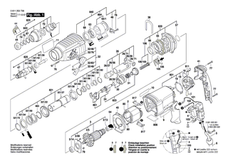 BOSCH Getriebegehäuse | Ersatzteile für GBH 2-26 DFR, GBH 2-26 DBR - 1617000581