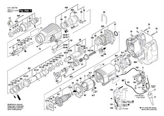 BOSCH Getriebegehäuse | Ersatzteile für GBH 2-26 DFR, GBH 2-26 DBR - 1617000581