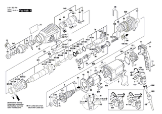 BOSCH Getriebegehäuse | Ersatzteile für GBH 2-26 DFR, GBH 2-26 DBR - 1617000581