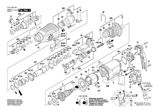 BOSCH Getriebegehäuse | Ersatzteile für GBH 2-26 DFR, GBH 2-26 DBR - 1617000581