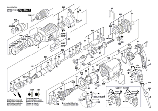 BOSCH Getriebegehäuse | Ersatzteile für GBH 2-26 DFR, GBH 2-26 DBR - 1617000581