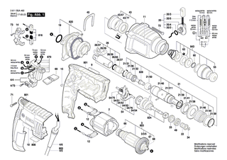 BOSCH Getriebegehäuse | Ersatzteile für GBH 2-20 D - 16170006BF