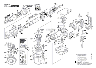 BOSCH Netzanschlussleitung | Ersatzteile fr GBH 5/40 DCE, GBH 38 - 1617000723