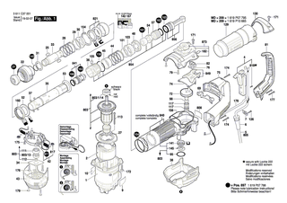 BOSCH Netzanschlussleitung | Ersatzteile fr GBH 5/40 DCE, GBH 38 - 1617000723