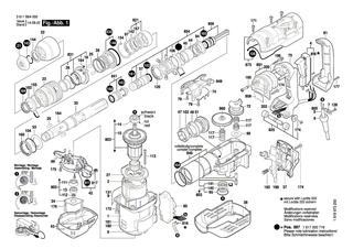 BOSCH Netzanschlussleitung | Ersatzteile fr GBH 5/40 DCE, GBH 38 - 1617000723
