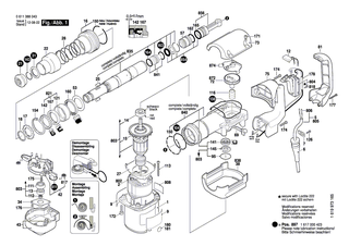 BOSCH Schlagwerkgeh�use | Ersatzteile f�r GSH 5 E, GSH 388 - 1617000837