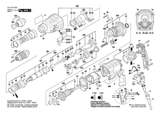 BOSCH Hammerrohr | Ersatzteile f�r GBH 2-26 DFR, GBH 2600 - 1617000876