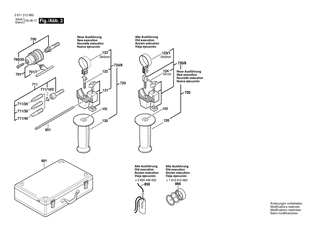 BOSCH Teilesatz | Ersatzteile f�r UBH 2/20 S, UBH 2/20 RLE - 1617000925