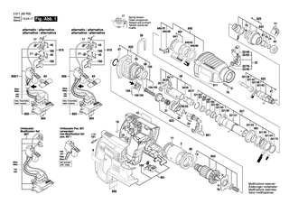 BOSCH Kohlebürstensatz | Ersatzteile für GBH 36 V-LI, GBH 36 VF-LI - 1617014142