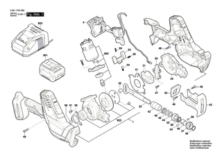 BOSCH Einschub-Akkupaket 18V, 1,5Ah LI, MS | Ersatzteile f�r GSA 18 V-LI C, GSR 18V - 1617S00T1Z