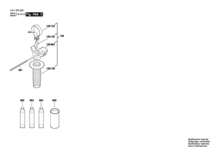 BOSCH Zusatzhandgriff | Ersatzteile f�r GBH 2-20 D, GBH 2000 - 1618B00500
