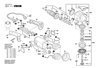 BOSCH Steckh�lsengeh�use | Ersatzteile f�r GWS 20-230H, GWS 21-180 H - 1618B00804